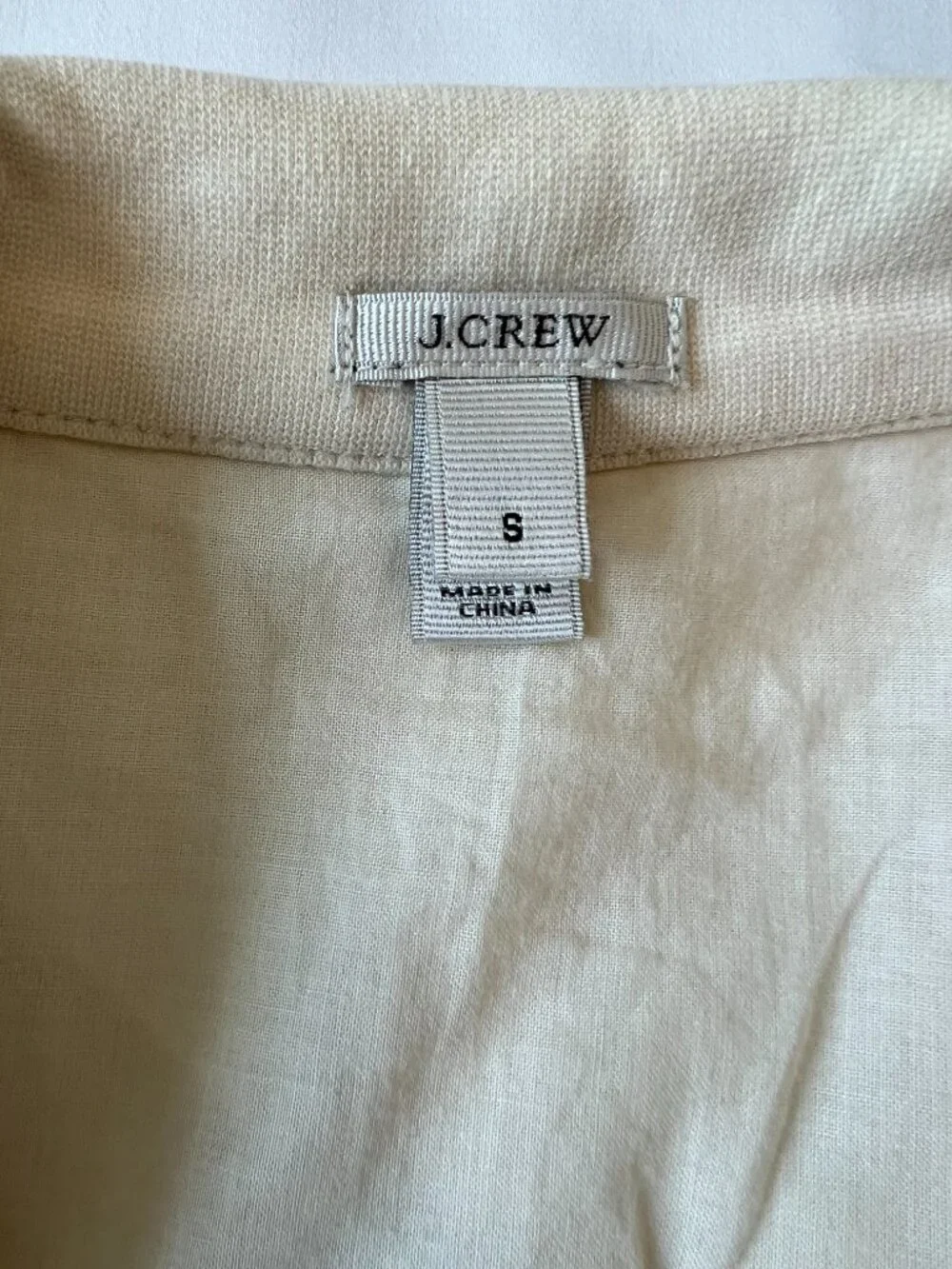J Crew Academy Schoolboy Blazer Cream Navy Stripe Size S Jacket Nautical Preppy